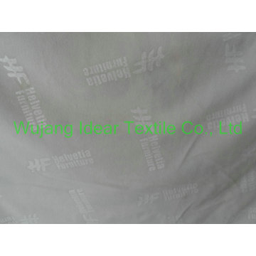 tissu 100 % polyester boucle avec logo en relief